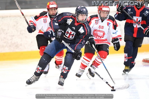 2018-04-28 Torneo Aosta 1570 Hockey Milano Rossoblu U15-Bellinzona - Michelangelo Romano